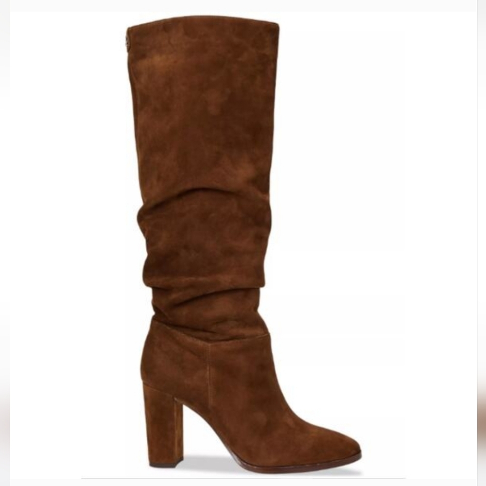 Lauren Ralph Lauren Artizan II Tall Slouch Boot Suede Tabacco Sz 9.5